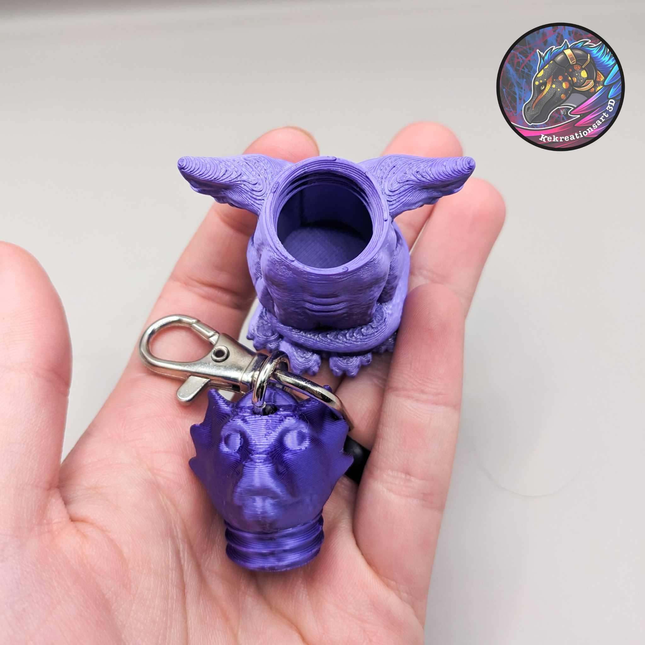 Dragon Keychain Container 3d model
