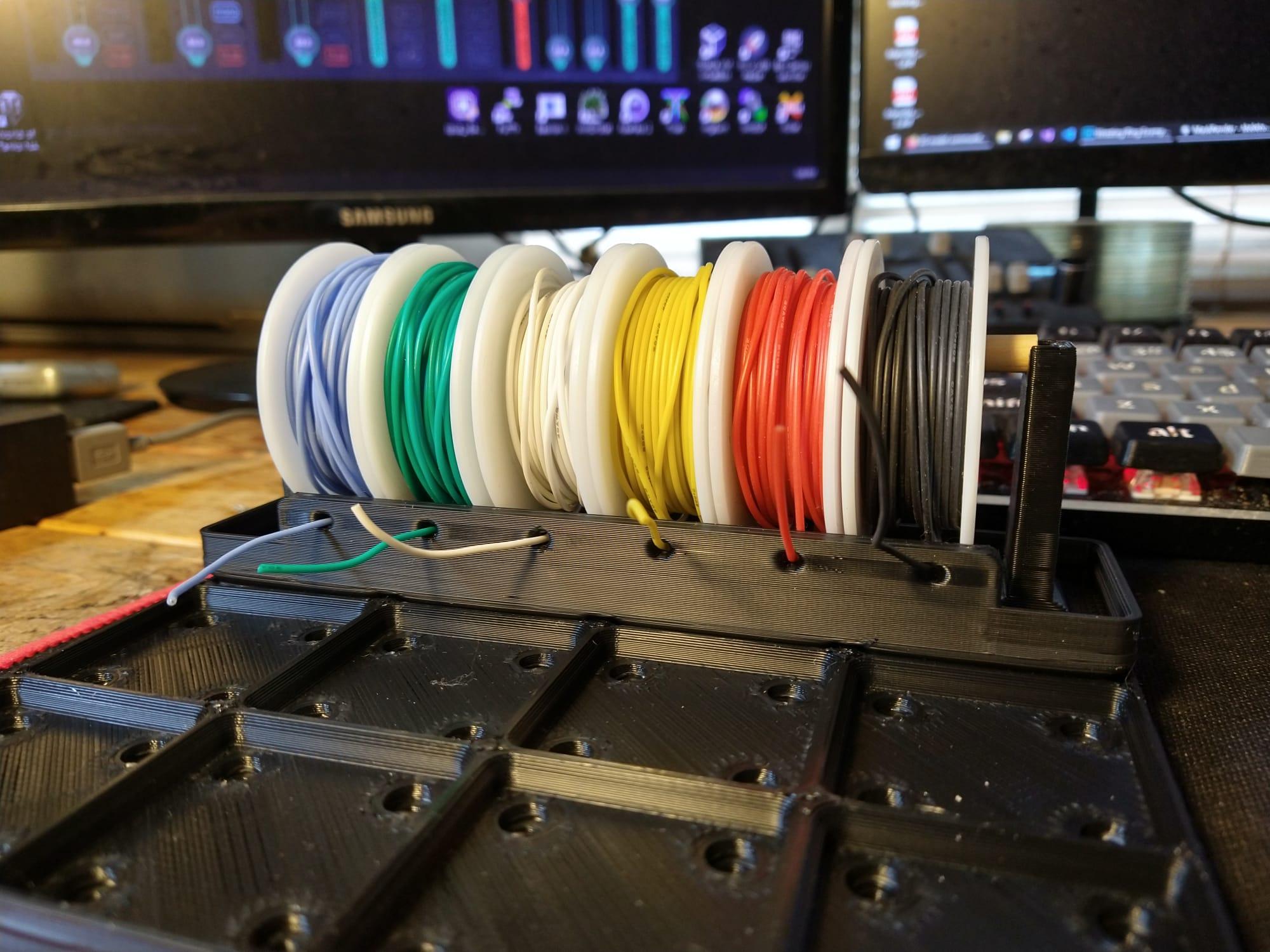 Gridfinity Wire Spool Holder - 3D model by bigbrisco on Thangs