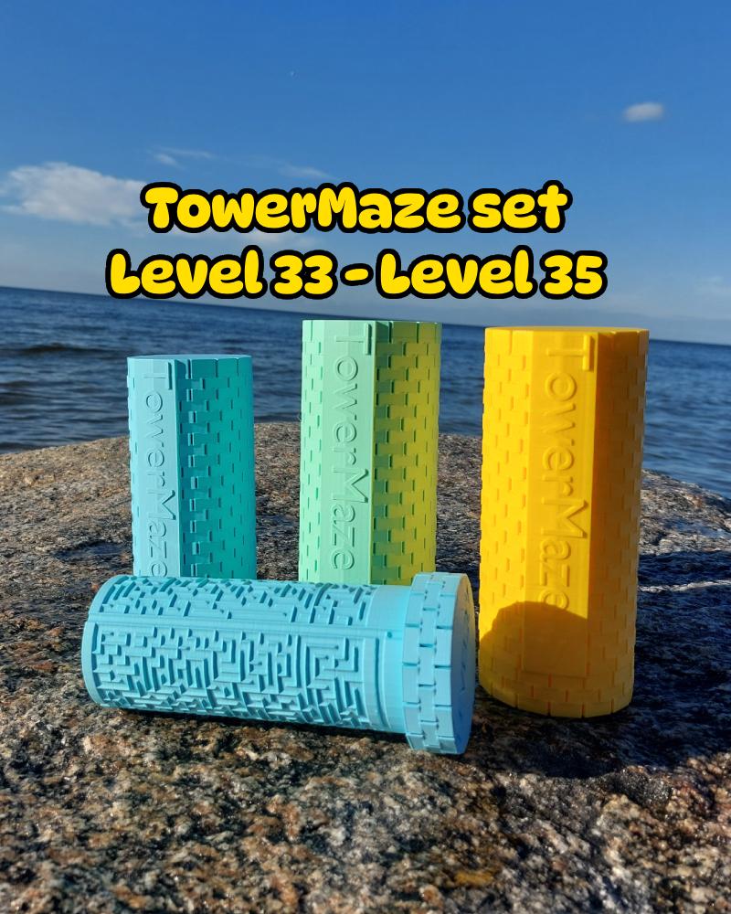 Set of TowerMaze levels (level 33 - level 35) 3d model