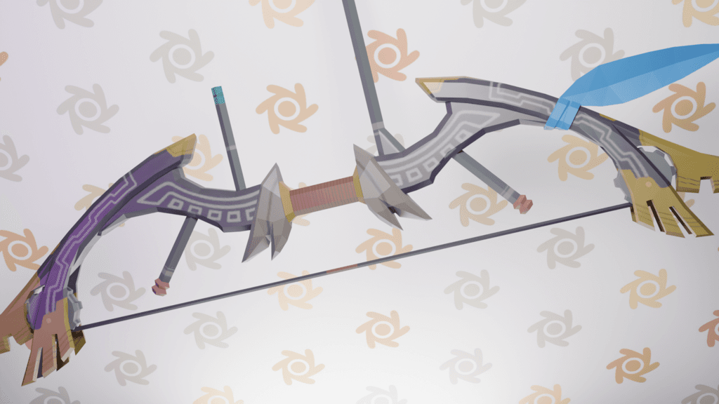 Great Eagle Bow (full scale) (BOTW) (TOTK) 3d model