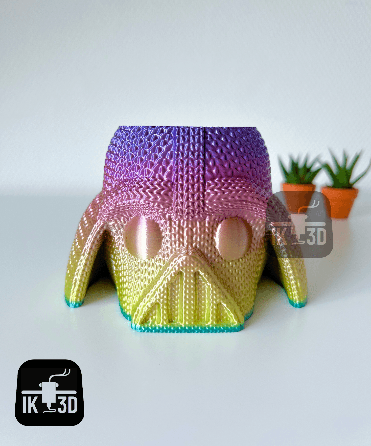 Knitted Star Wars Darth Vader Figurine / Planter / Pot  3d model