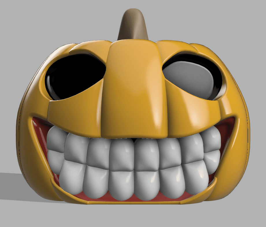 Smiley Pumpkin 3d model