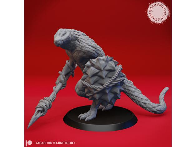 Lizardfolk - Tabletop Miniature 3d model