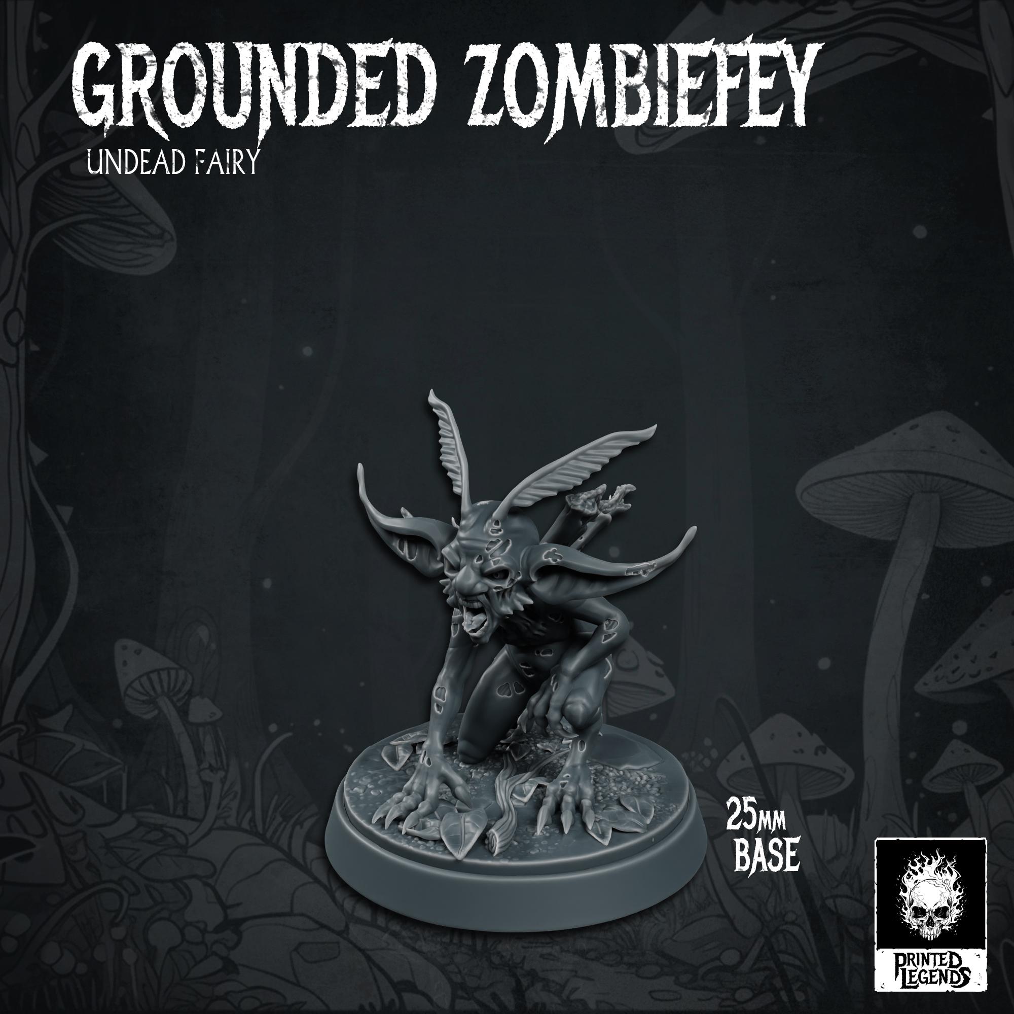 Grounded Zombiefey 03 (25mm Base) 3d model