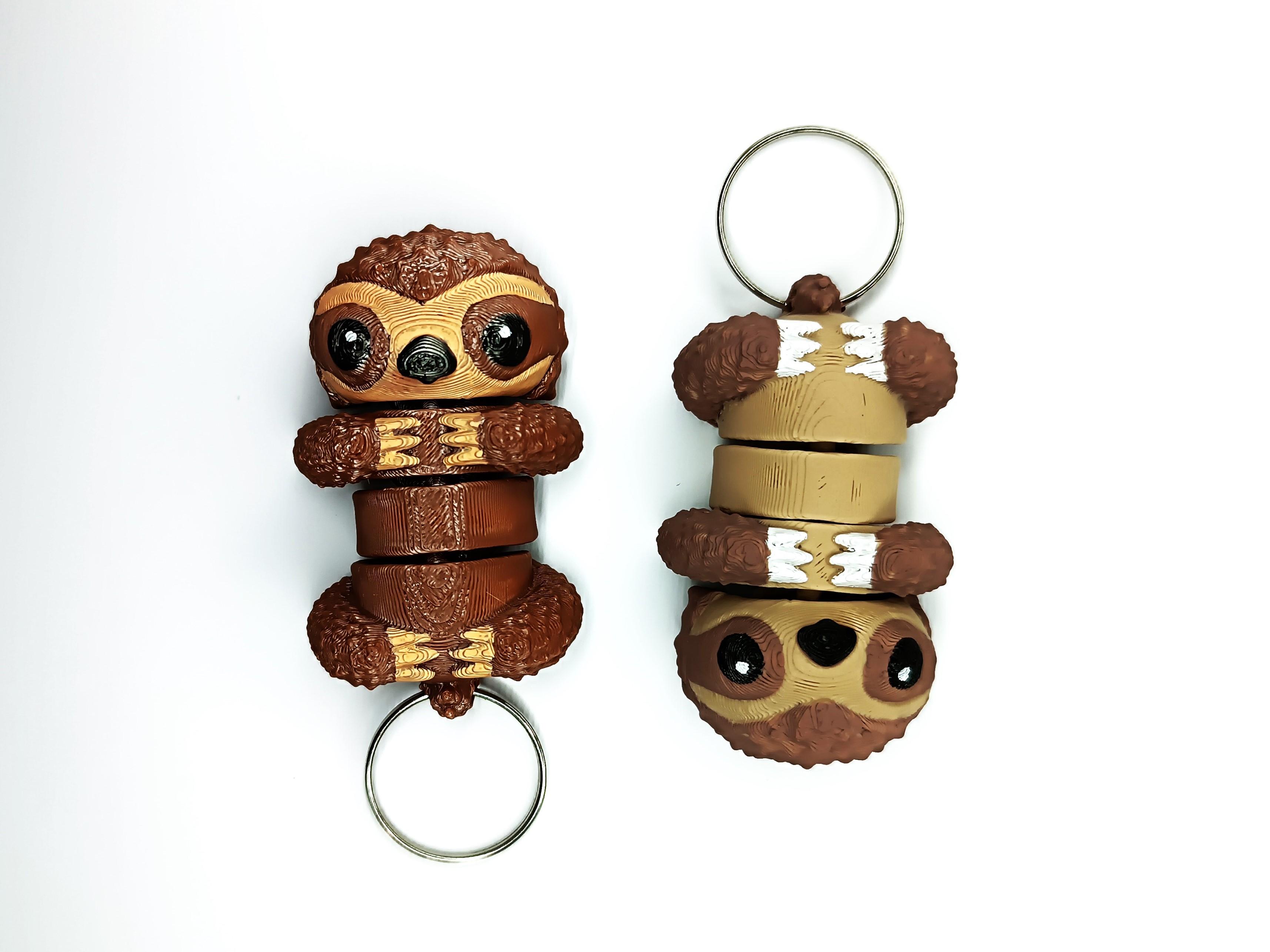  Cute Flexi Pets Sloth (Keychain & Magnet) 3d model