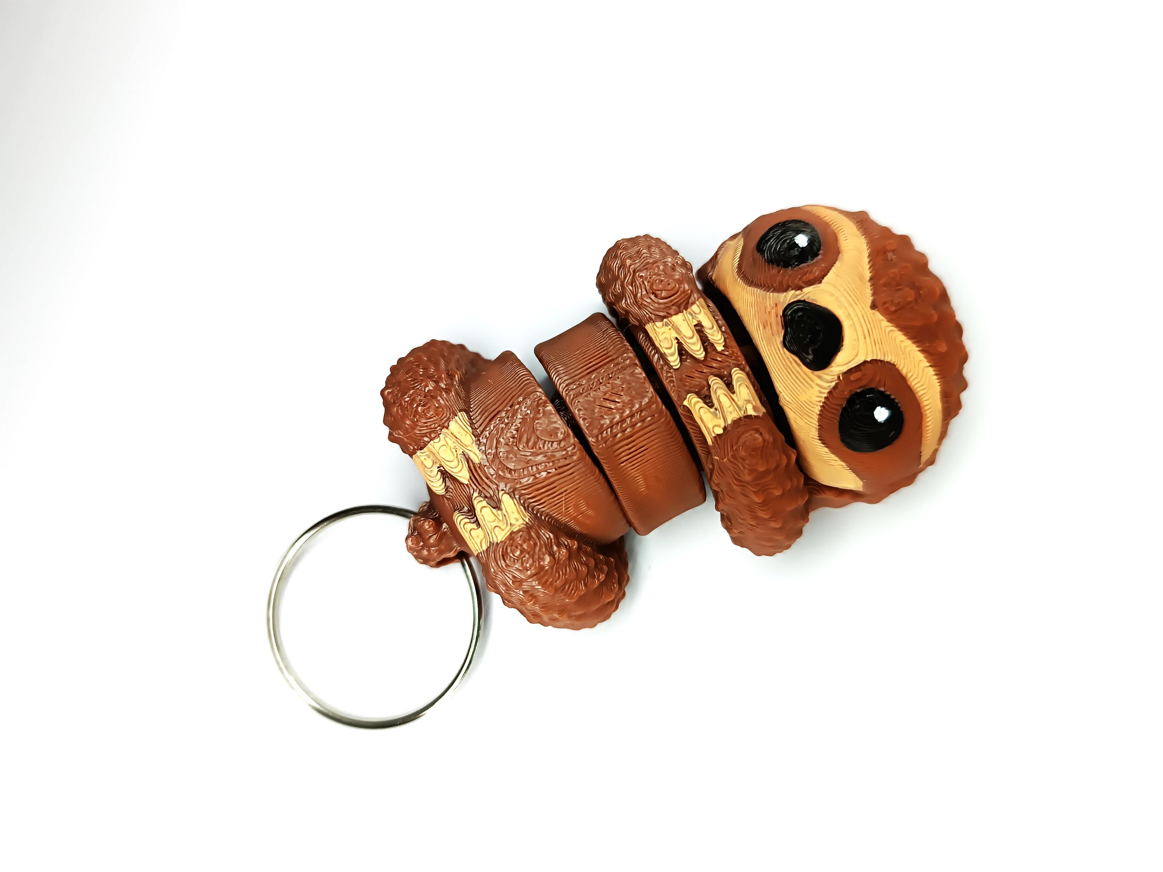  Cute Flexi Pets Sloth (Keychain & Magnet) 3d model