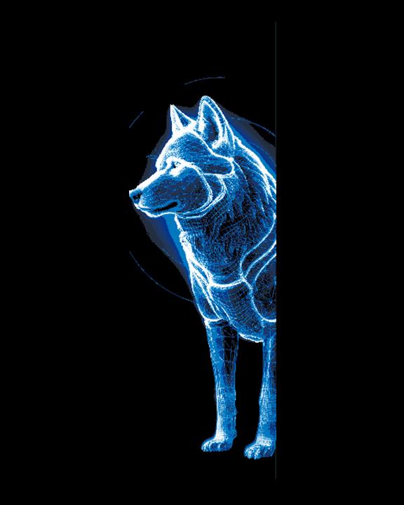 Electric Wolves Set of 3 Bookmarks 3d model