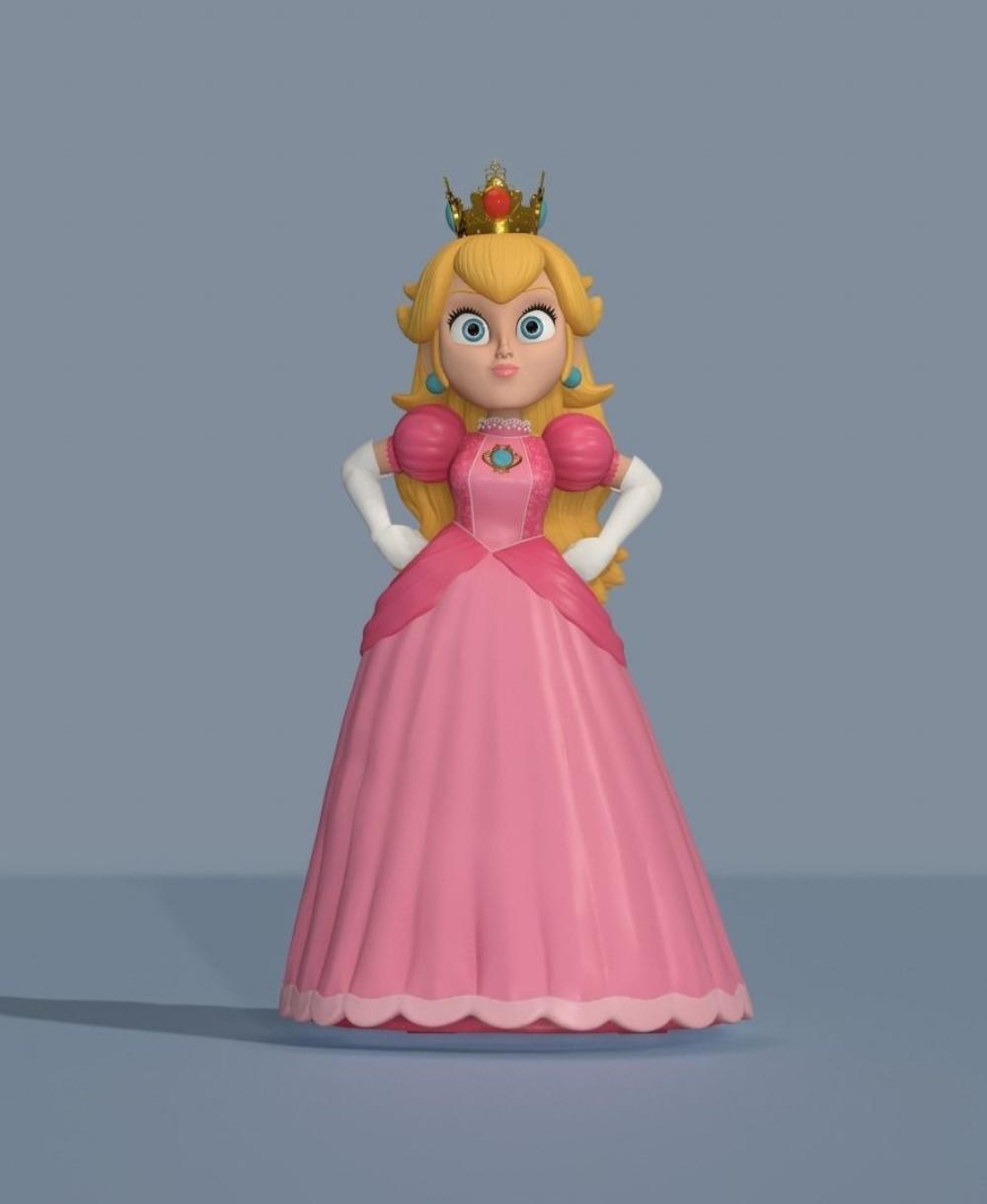 Princess Peach - Super Mario Bros - Fan Art - 3D model by printedobsession  on Thangs