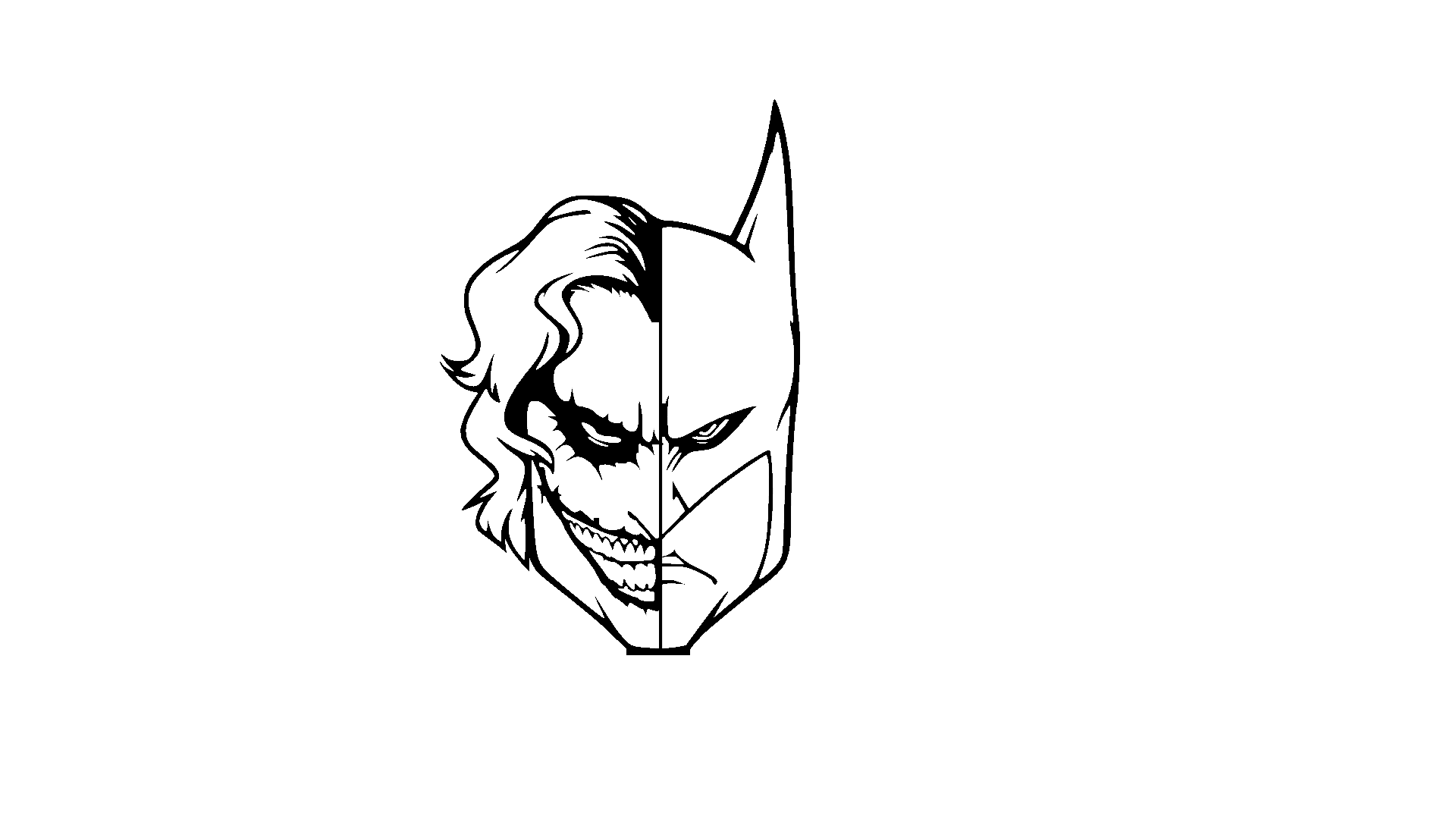 Batman Vs Coringa 2D.stl 3d model