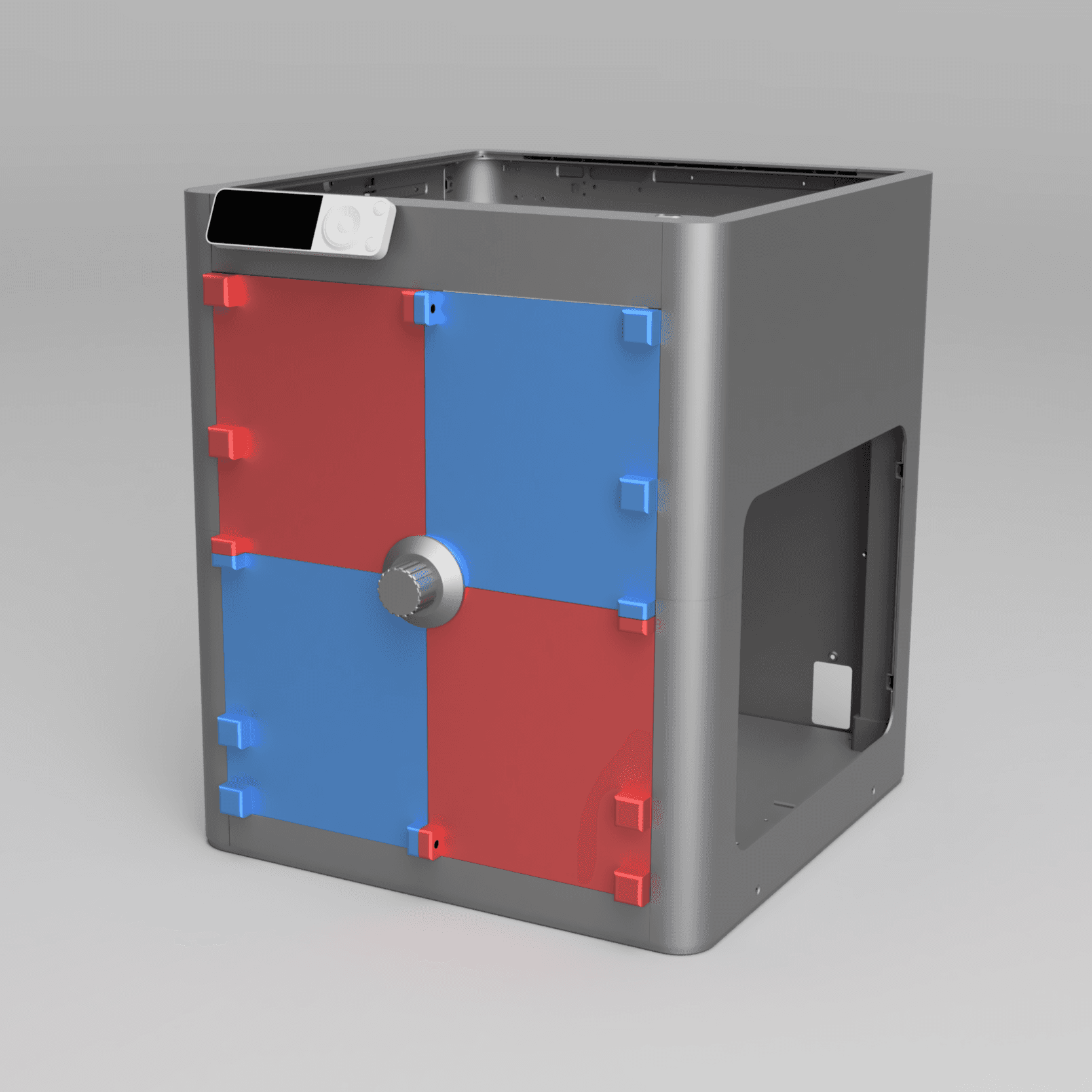 Magnetic Front Plate - Bambu Lab P1P #ThangsBambuContest 3d model