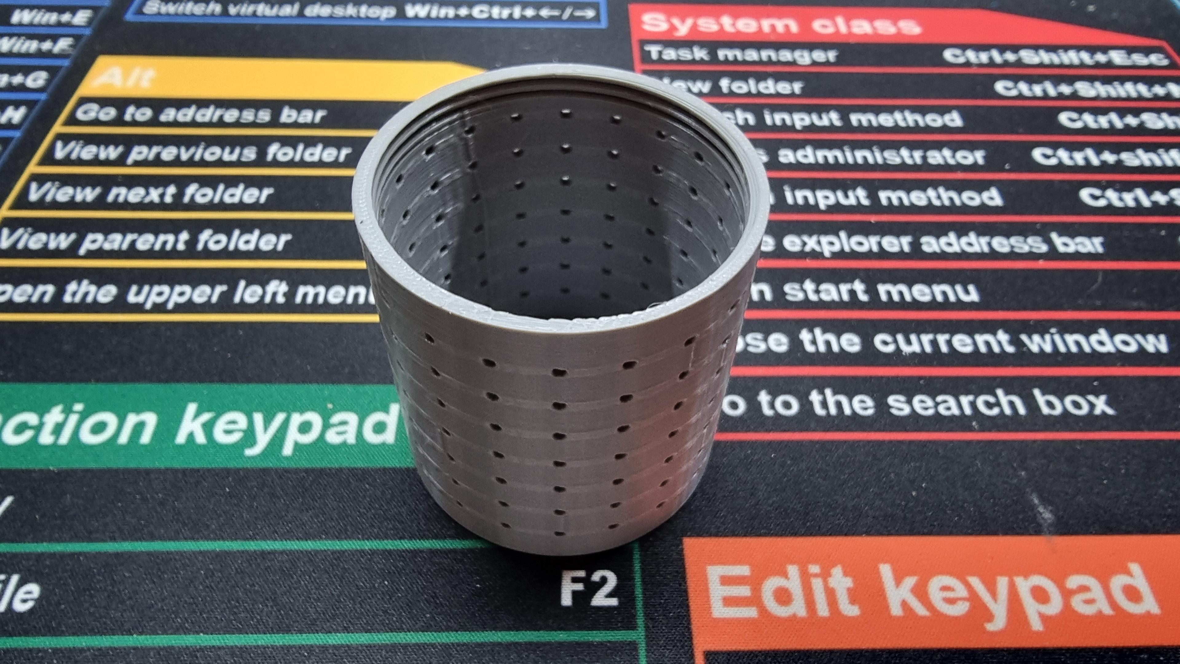 Silica gel container with temperature and humidity sensor 3d model