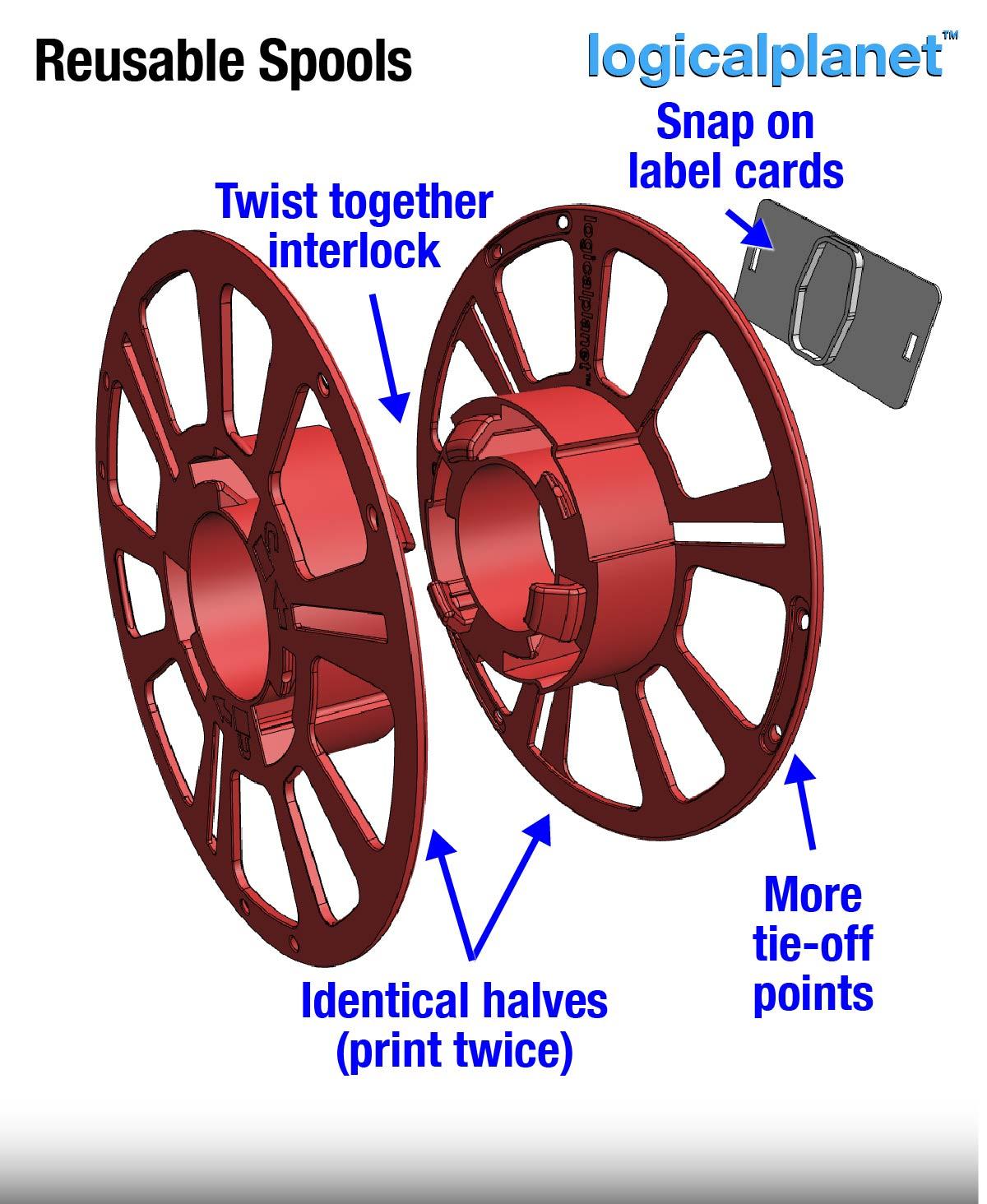 Reusable Filament Spools 3d model