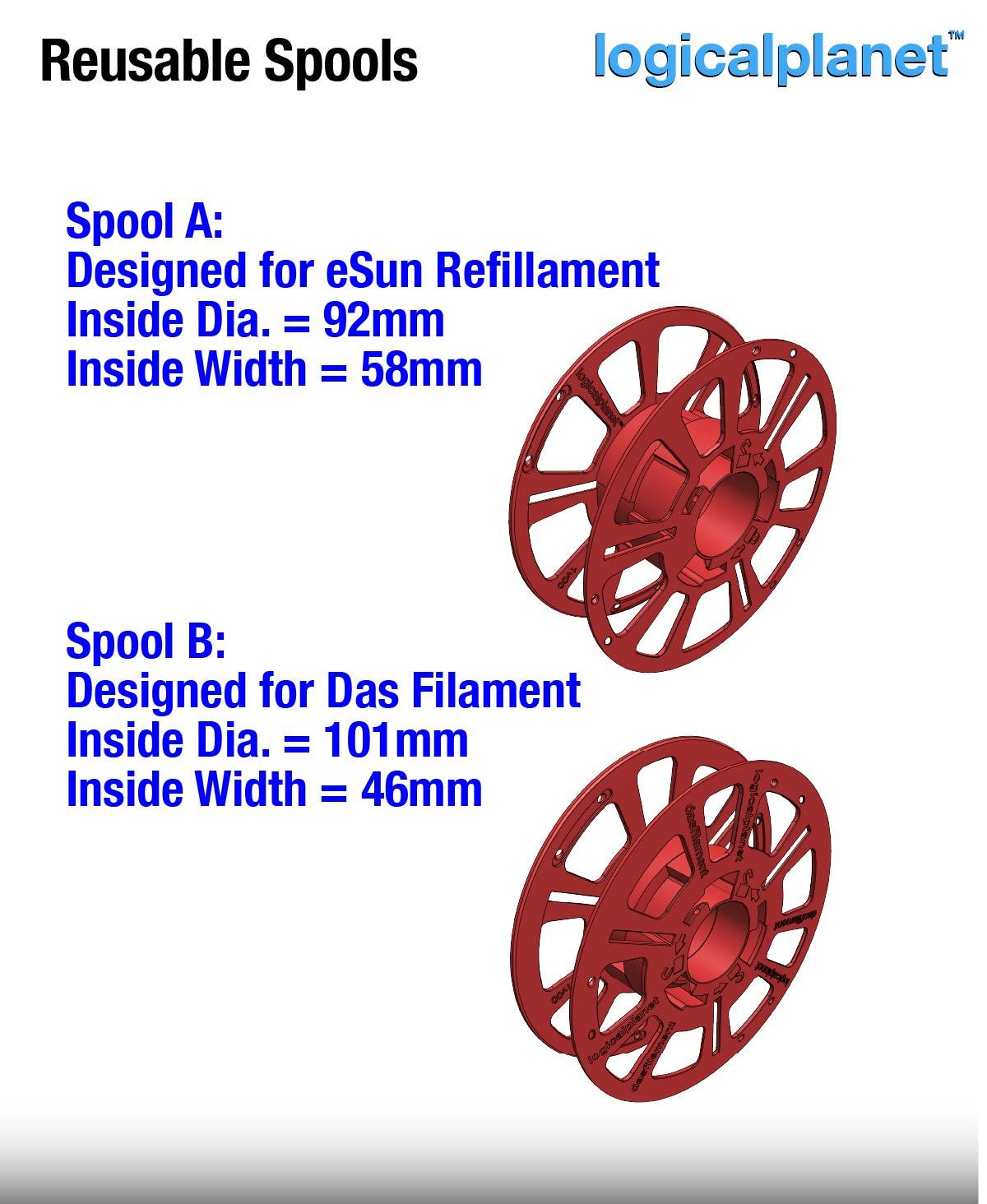 Reusable Filament Spools 3d model