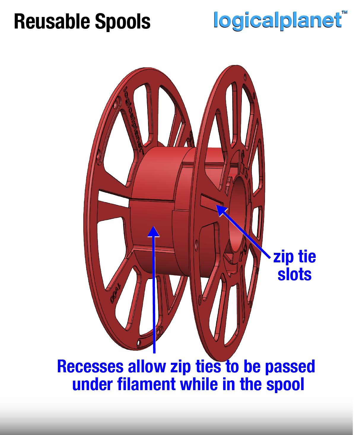 Reusable Filament Spools 3d model