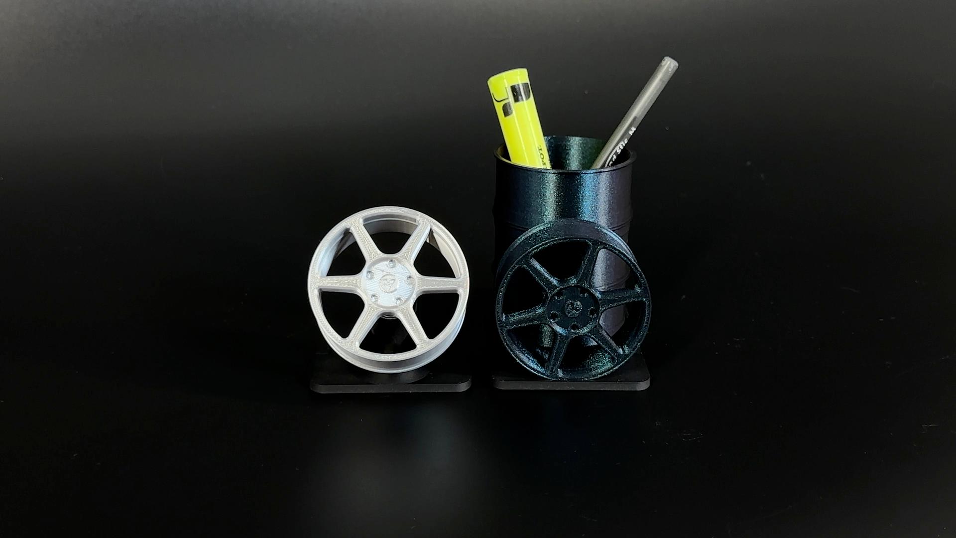 V5 Modular Wheel Pen Holder - Enkei Style 3d model