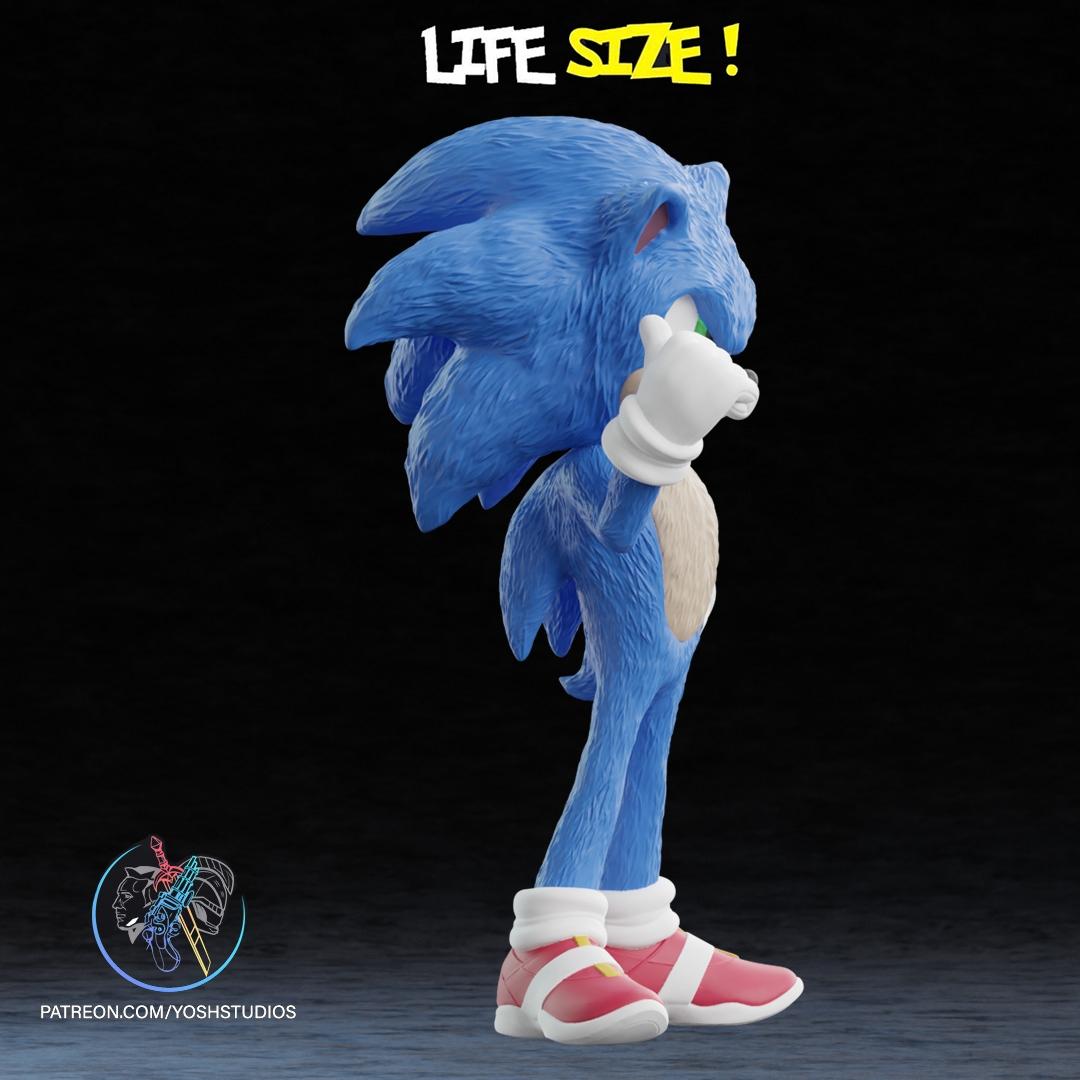 Life Sized Sonic 3D Printer File STL 3d model