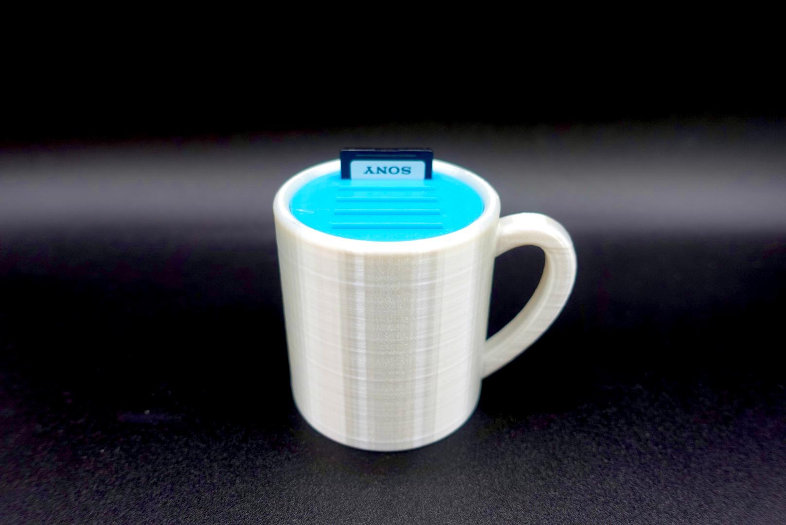 SD Card Holder (Mini Coffee Mug) 3d model