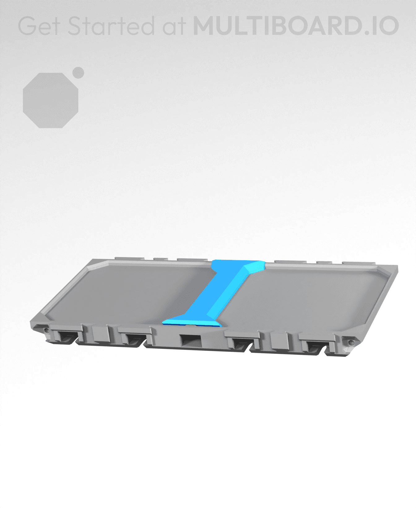 2x1 - Multibin Insert Panel - Surface Adapter 3d model