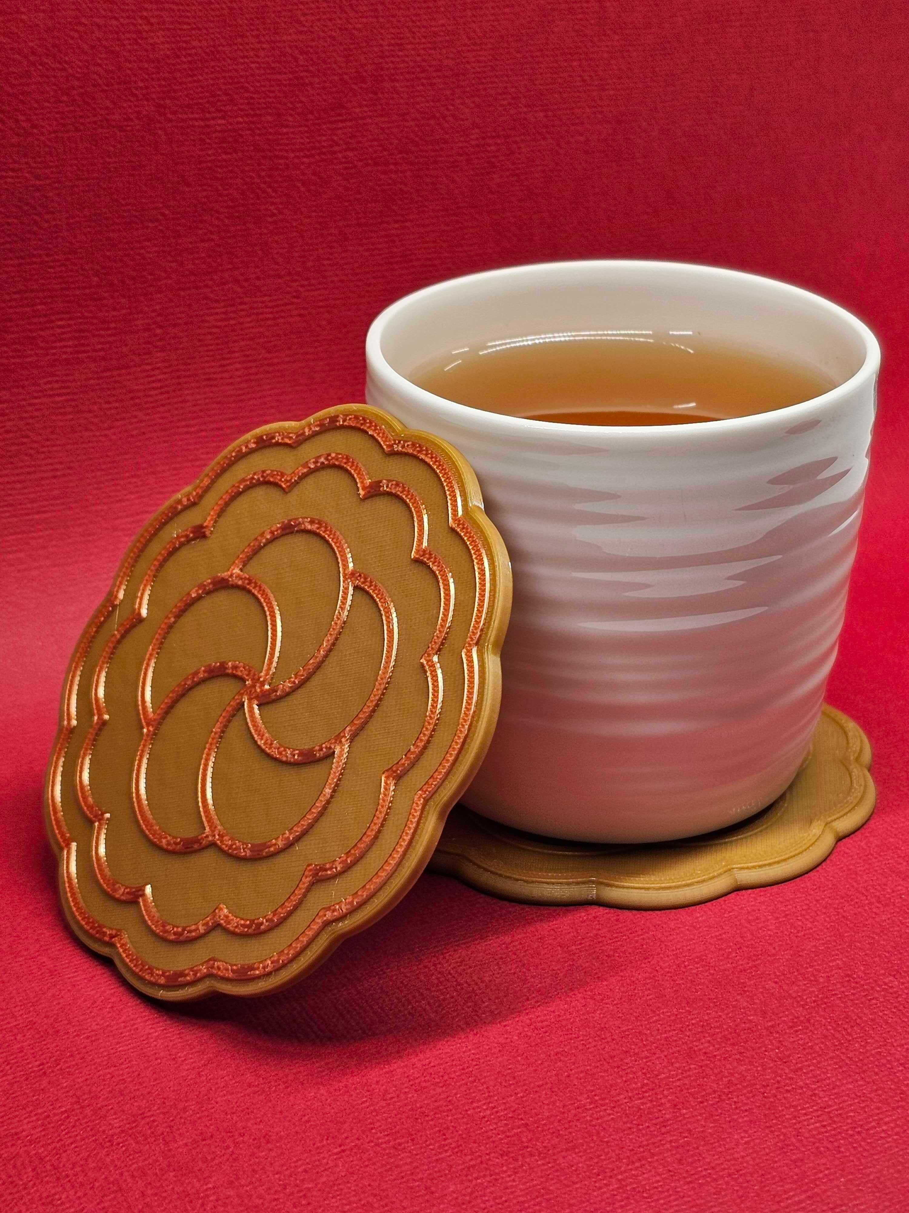 Mooncake coaster #4 | Celebrate the Mid-Autumn Festival, a Chinese holiday I call Moon Cake Day! 3d model