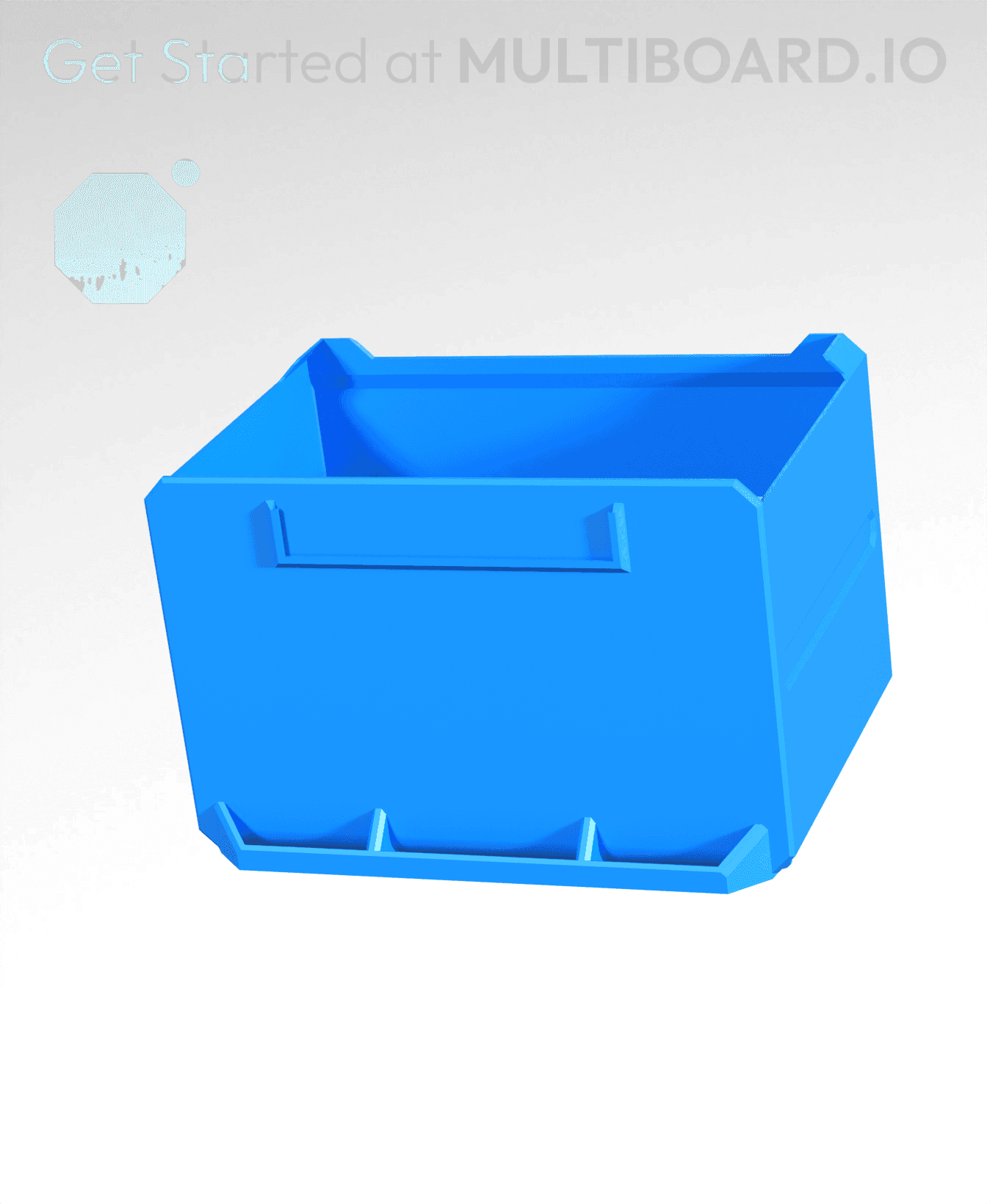 3x2x2-Deep - Multibin Simple Drawer 3d model