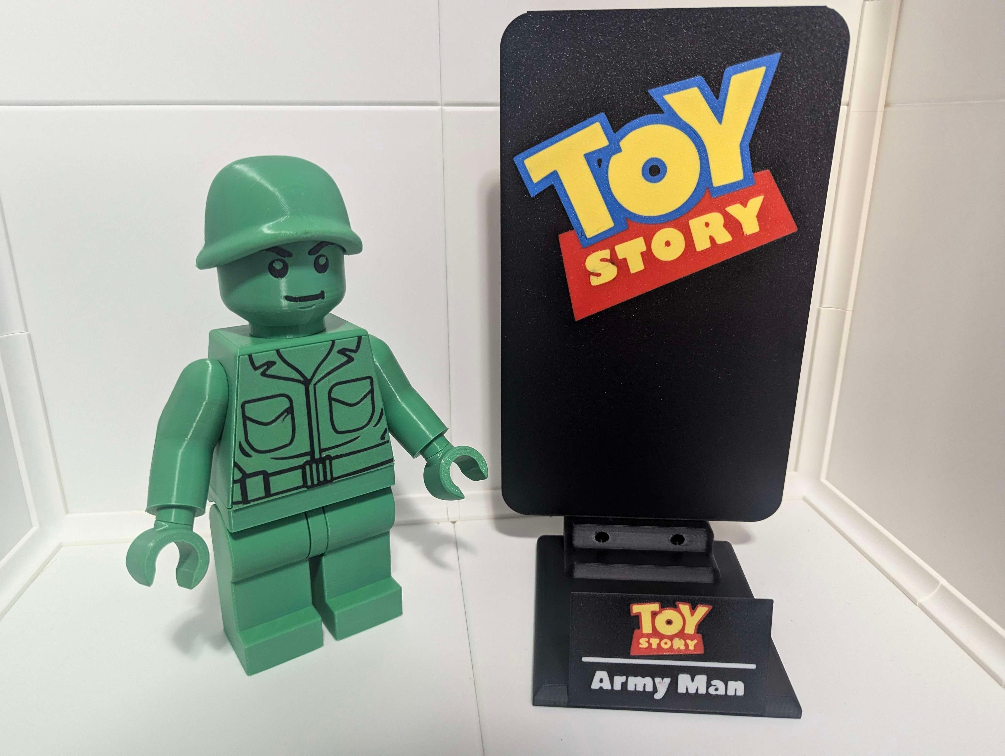 Army Man Nameplate 3d model