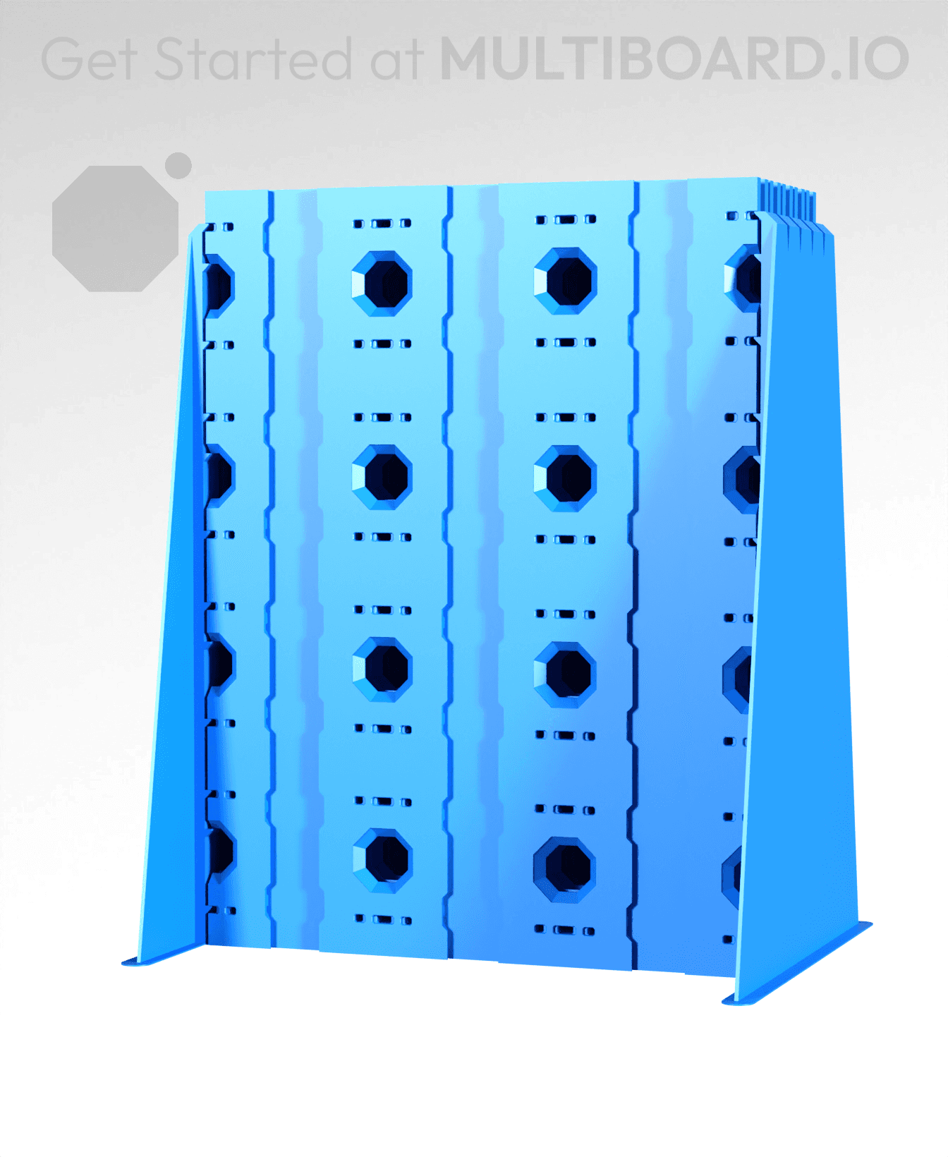 3x4 - 10x Stack - Single-Sided Multipoint Plate 3d model