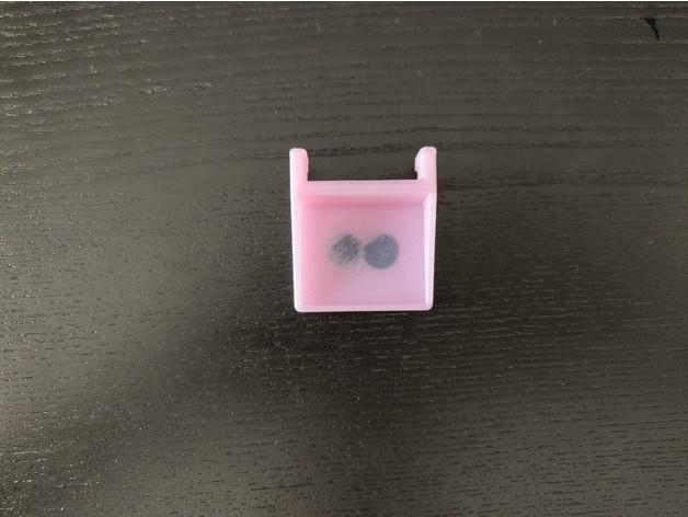 Simple magnetic screw tray for ikea Skadis 3d model