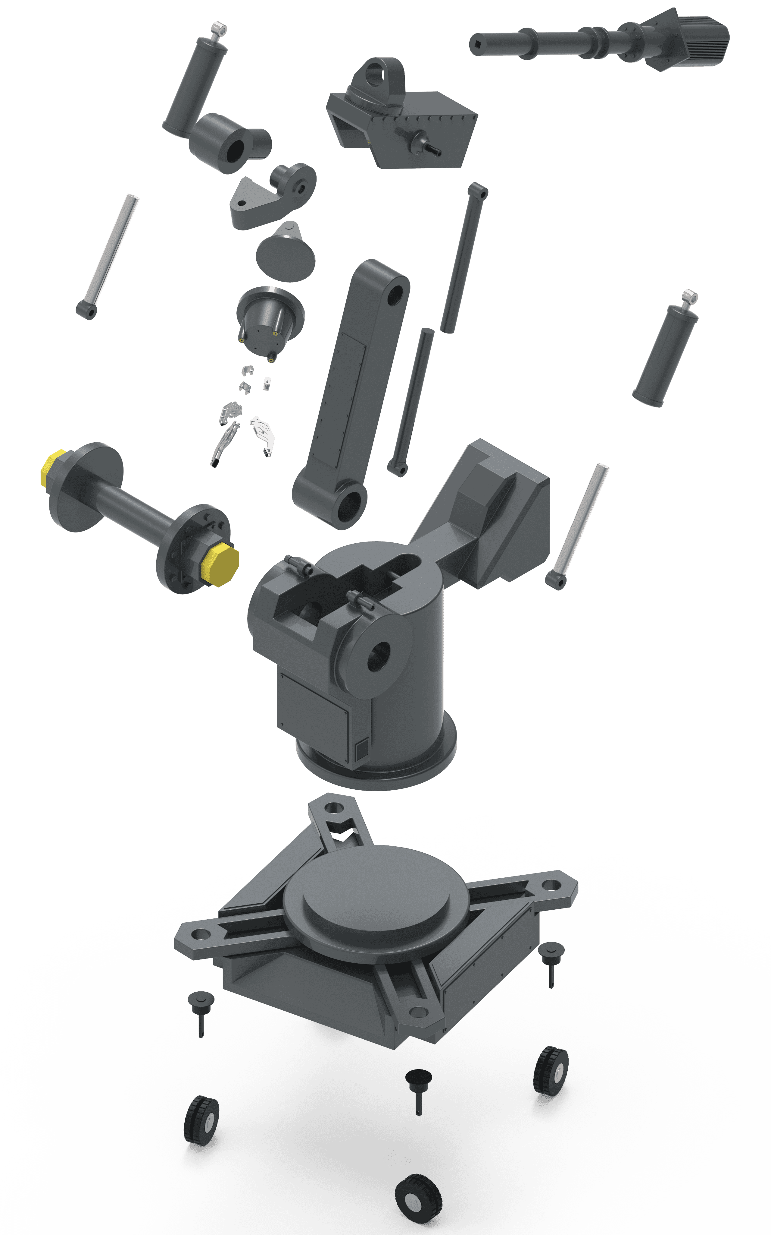 Iron Man Robot - Exploded view - 3d model