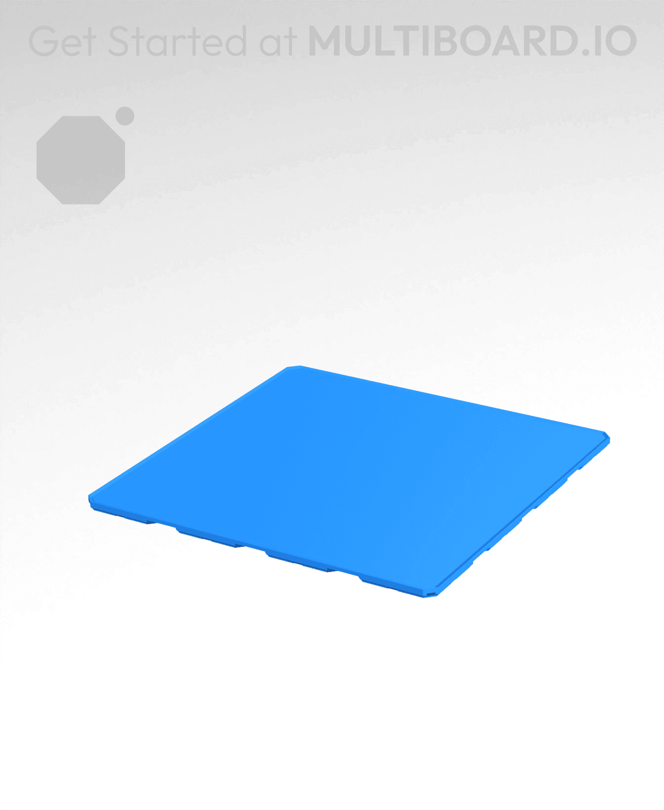 4x4x0.25 - Bin - Multibin Insert 3d model