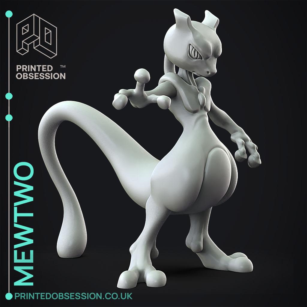 Mewtwo - Pokemon - Fan Art - 3D model by printedobsession on Thangs
