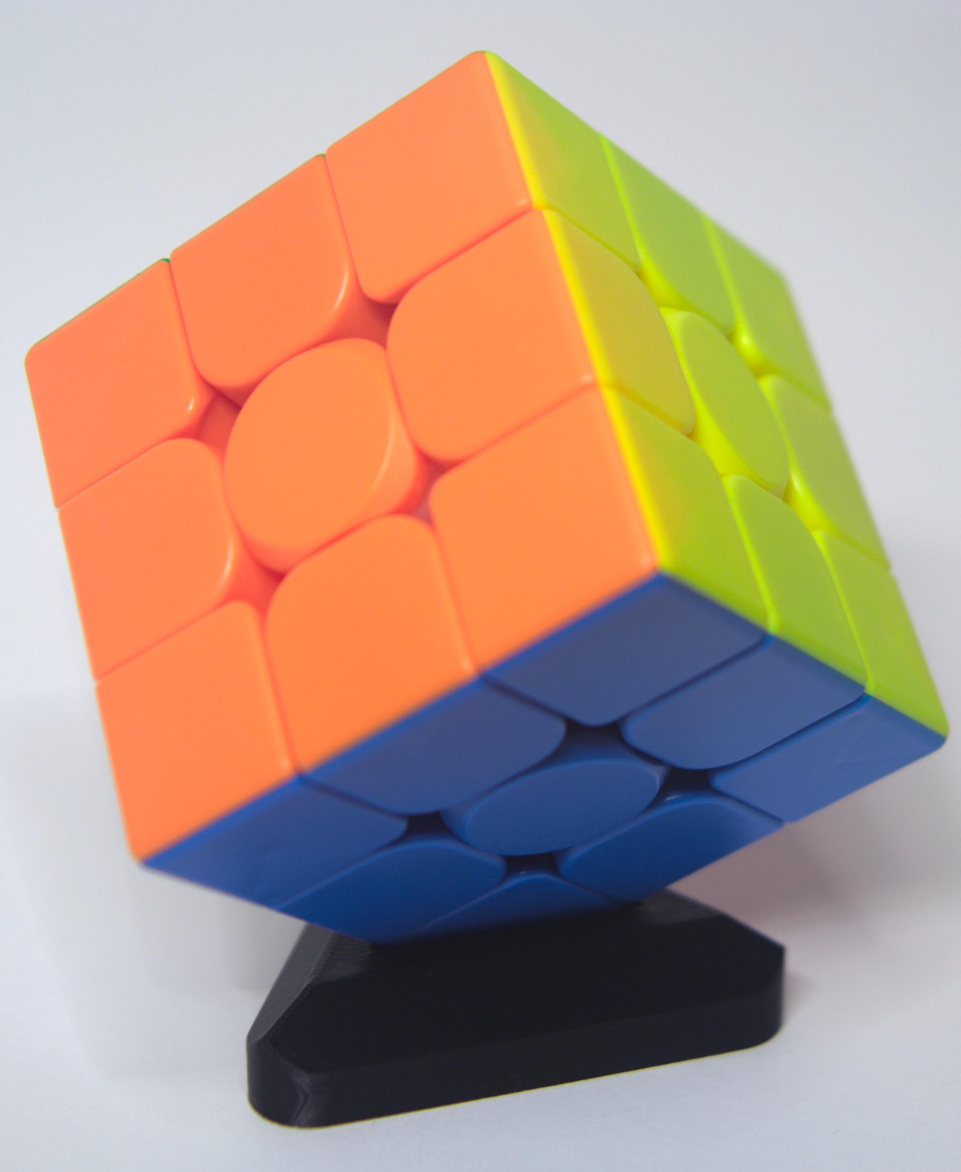 Rubik's Cube Podium Display Stand - rubrics cube podium - 3d model