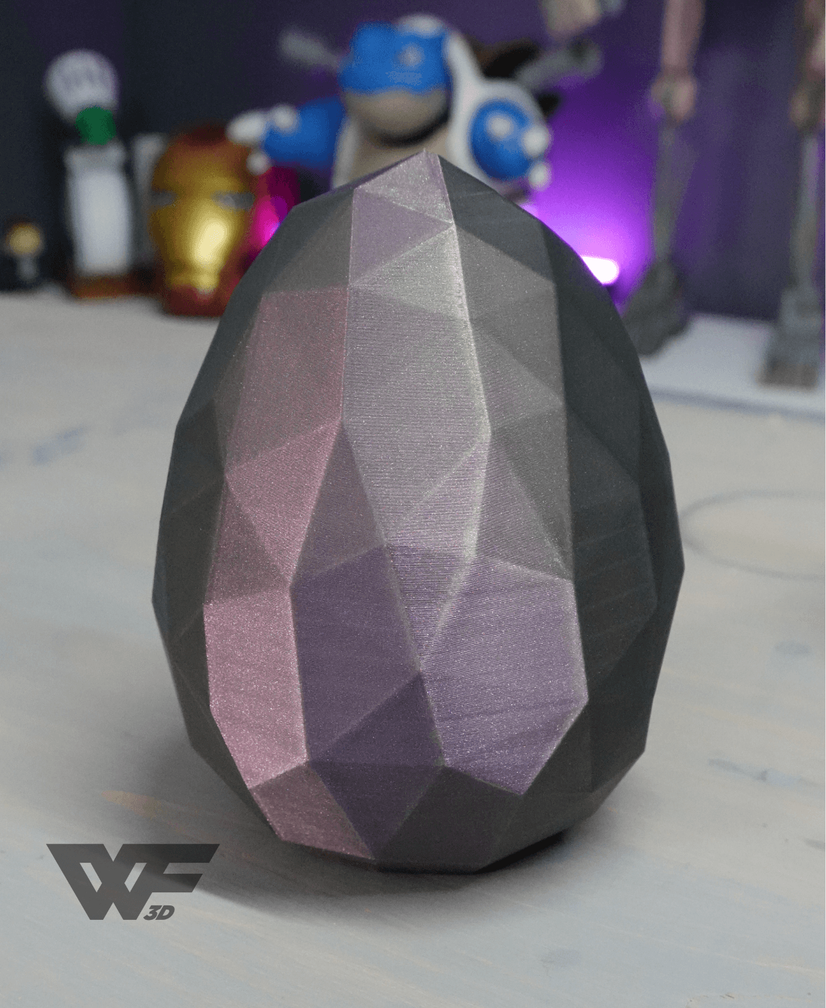 Crystal Egg Low Poly 3d model