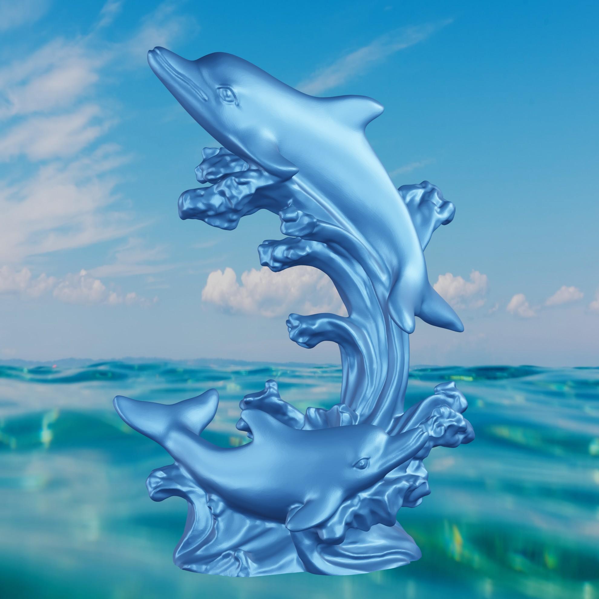 Dolphin Wave 3 3d model