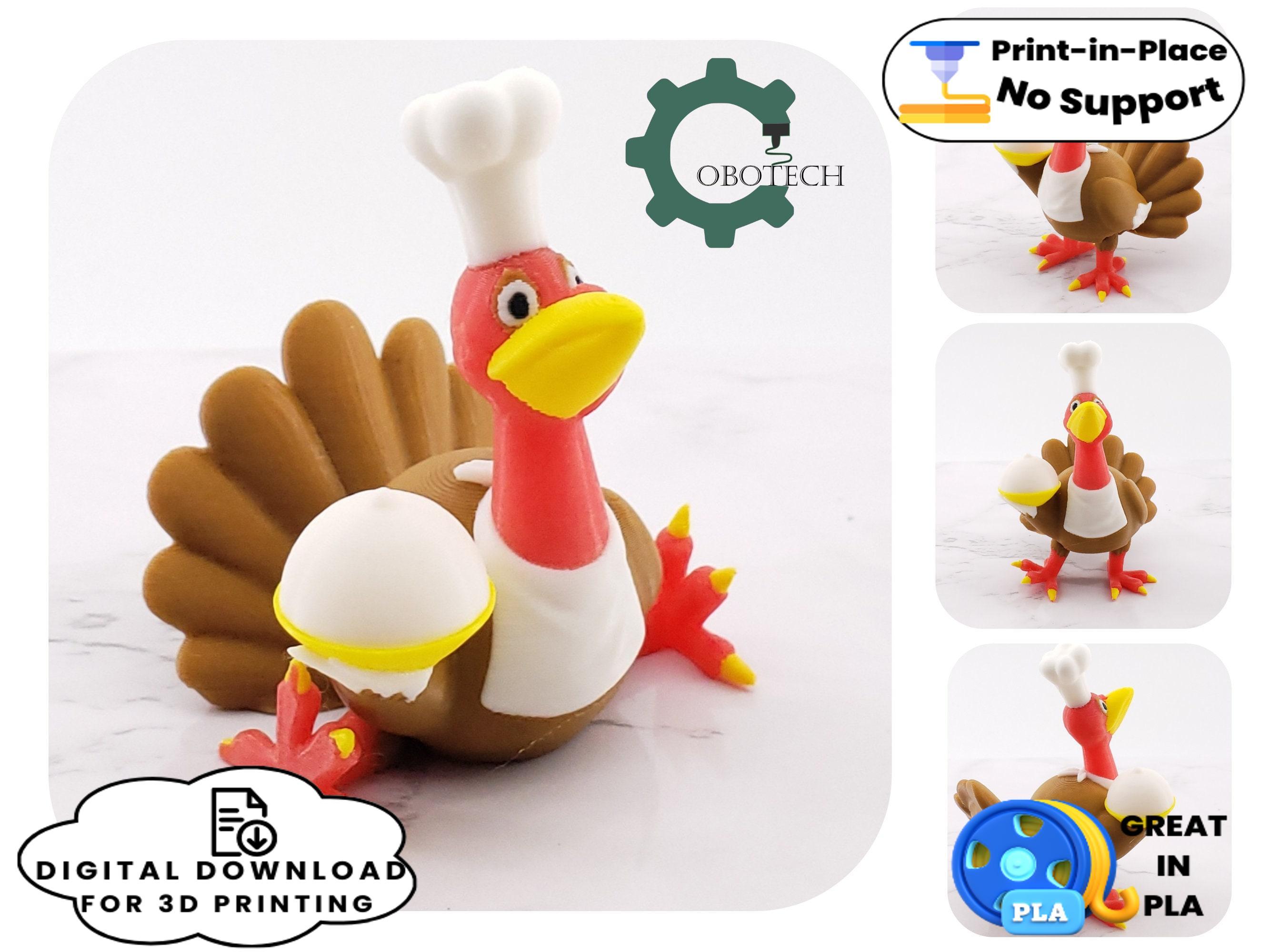 Cobotech Articulated Turkey Chef 3d model