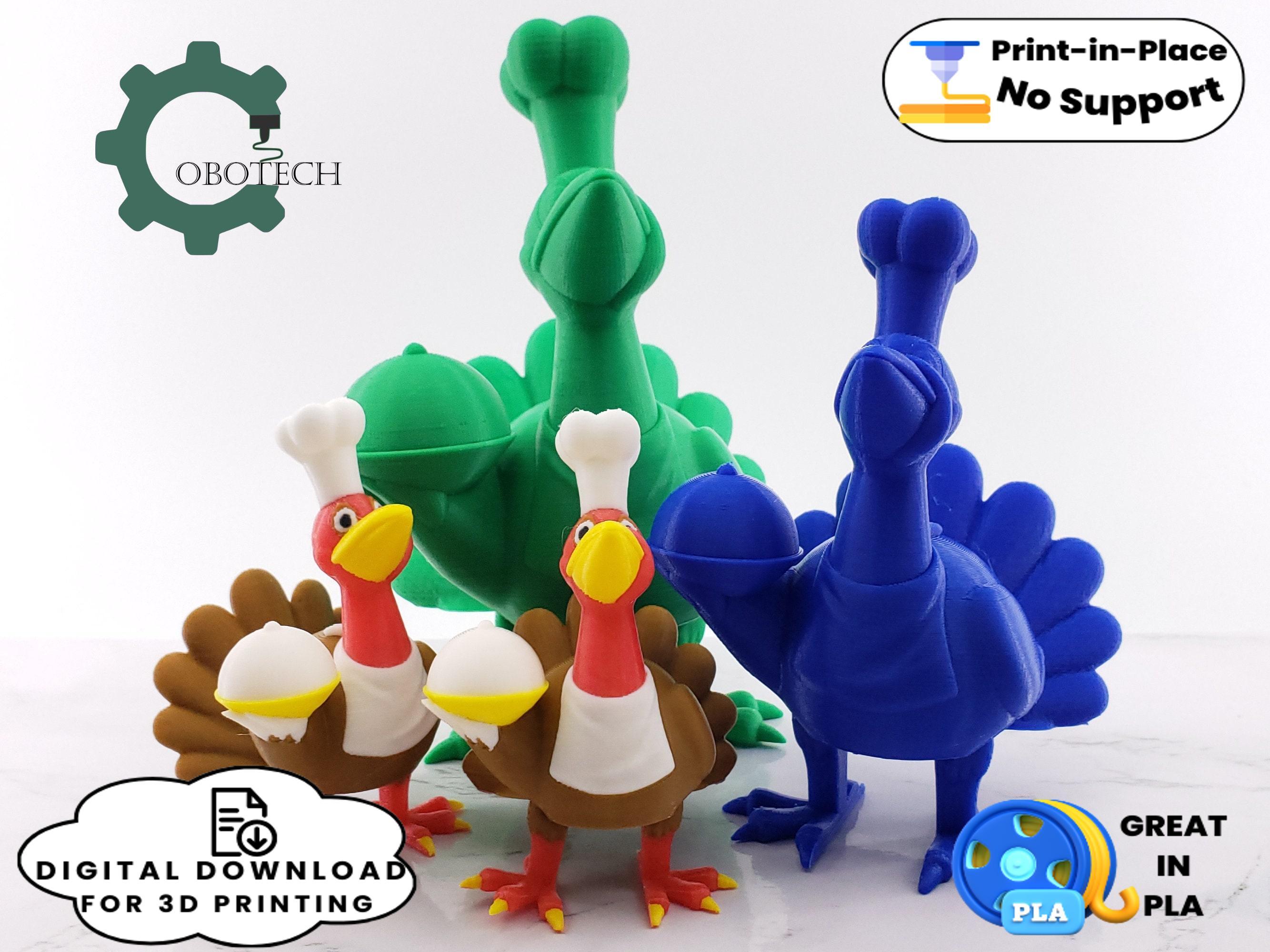 Cobotech Articulated Turkey Chef 3d model