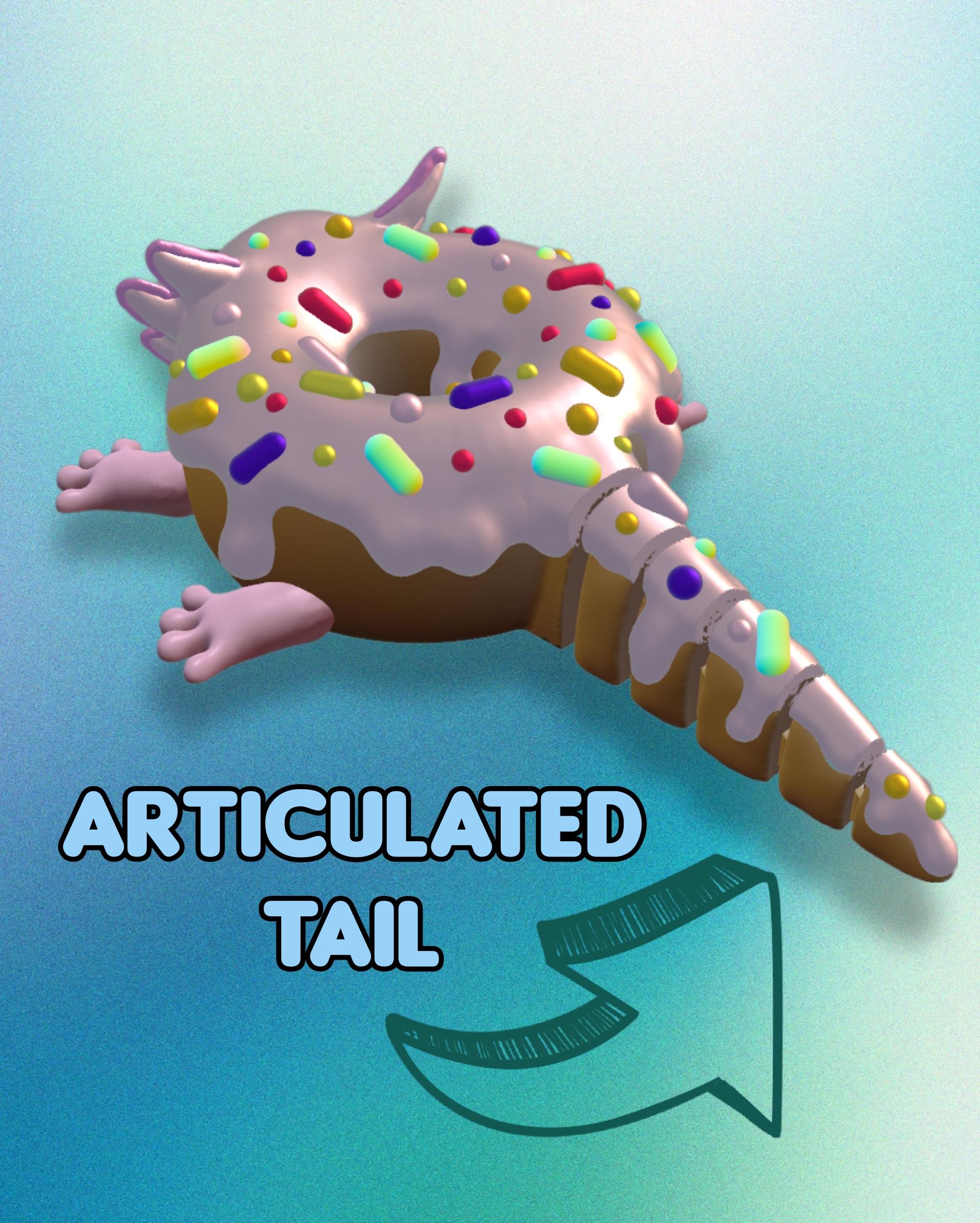 "Alotl-Donut" the Flexi Donut Axlotl 3d model