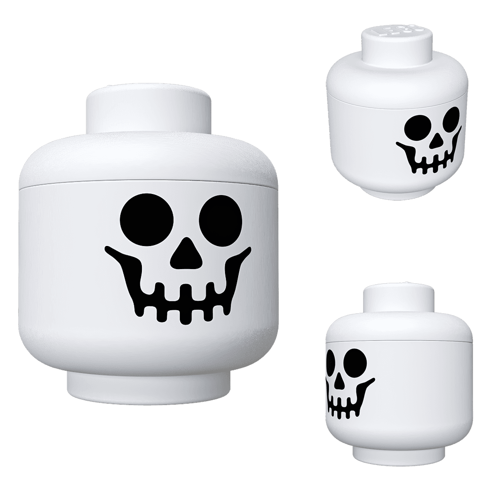 Skeleton storage head by Lego 3d model