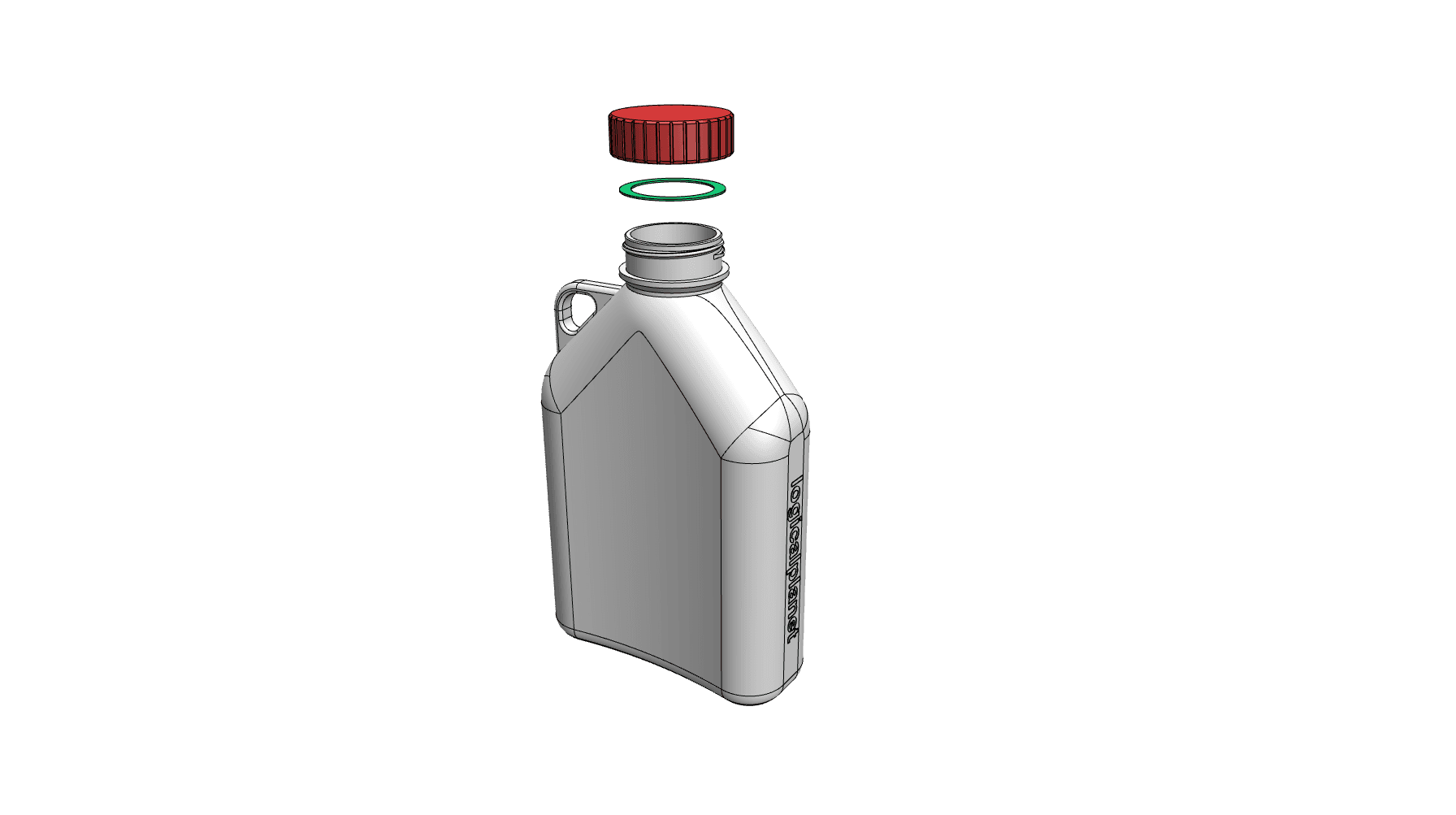 LP Flask 500ml 3d model