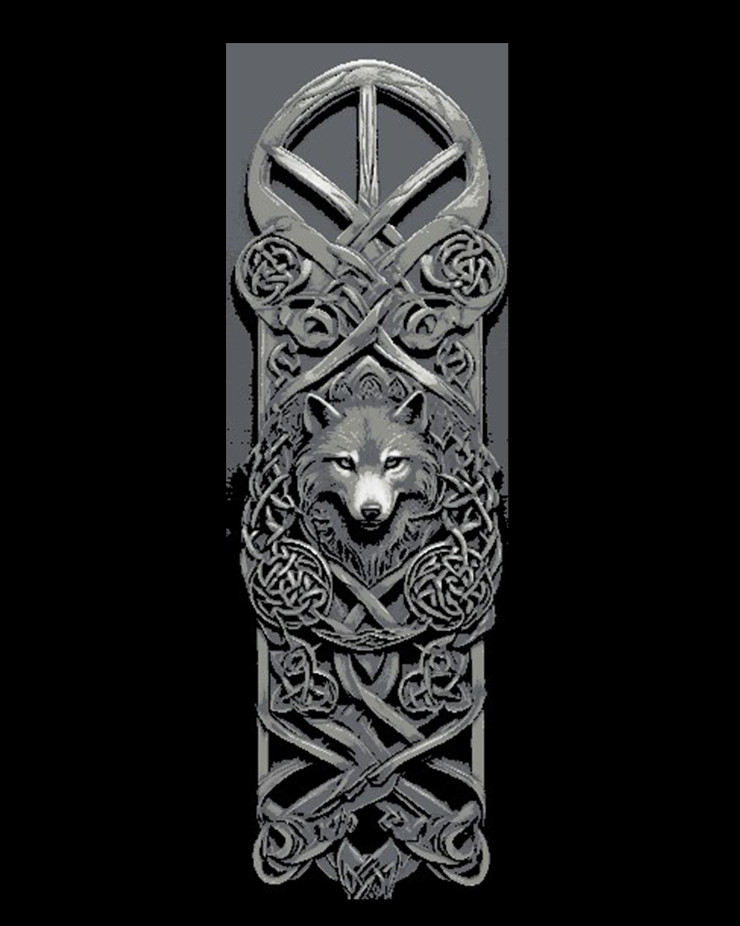 Celtic Knotwork Designs centered on the Wolf - Set of 3 Bookmarks 3d model