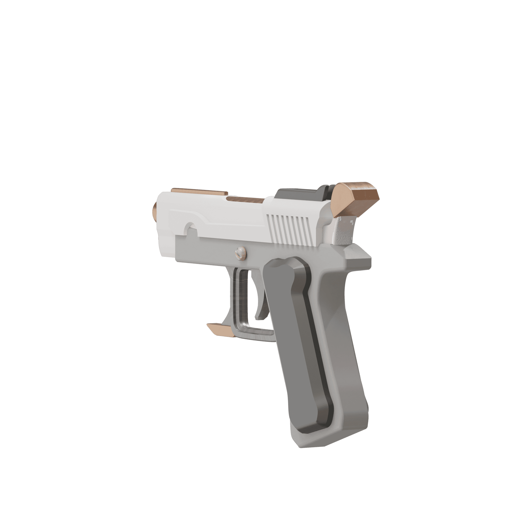 Pal World Handgun Prop 3d model