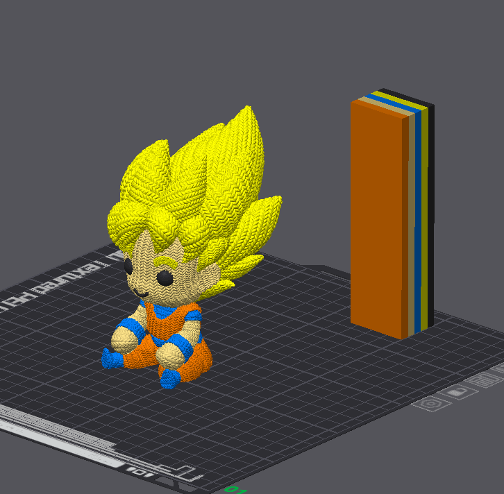 Knit Super Siyan Goku - Dragon Ball 3d model