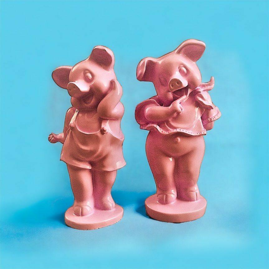 Pig Boy and Girl 3d model