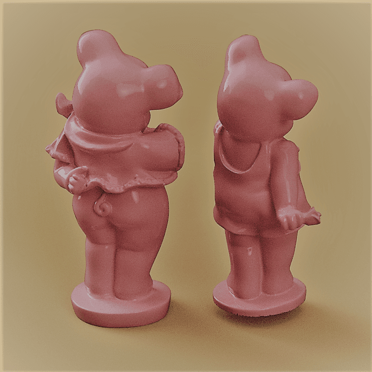 Pig Boy and Girl 3d model