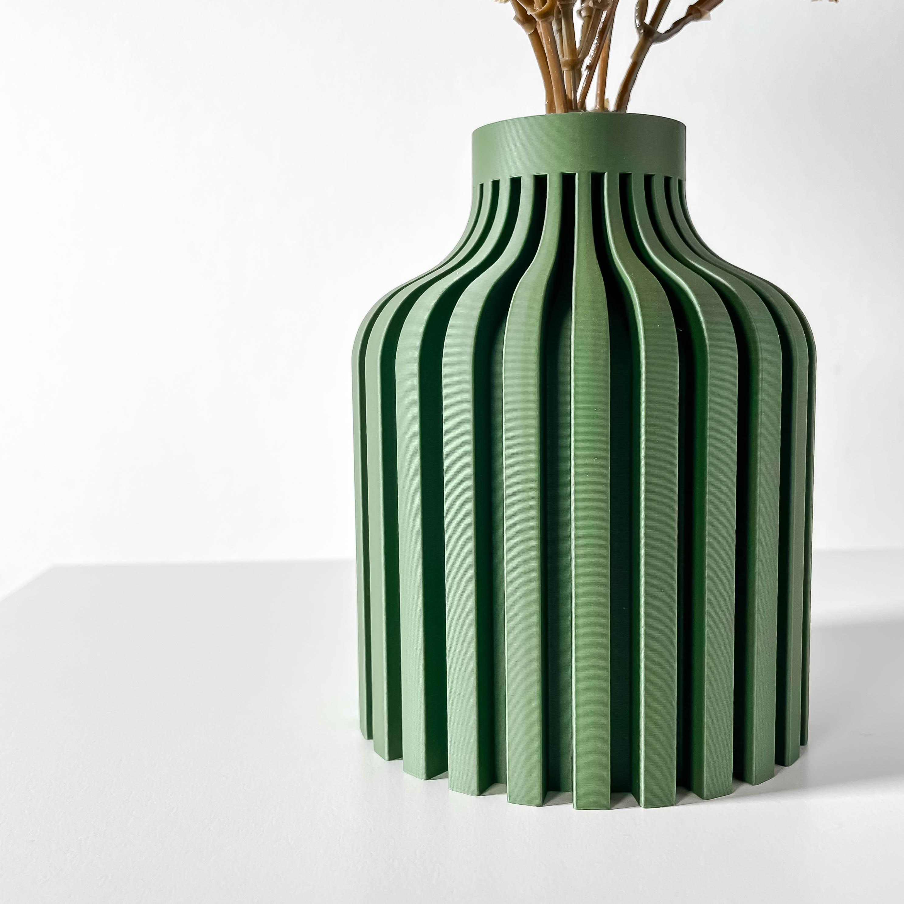 The Alik Short Vase, Modern and Unique Home Decor for Dried and Preserved Flower Arrangement 3d model
