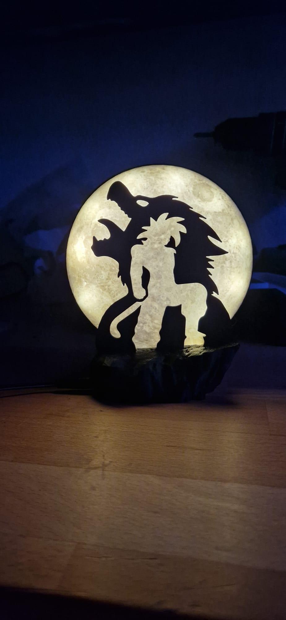 Lampe LED 3D Son Goku Super Saiyan 4, SSJ4