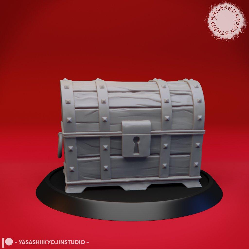 Treasure Chest - Disguised Mimic - D&D Miniature 3d model