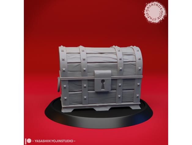 Treasure Chest - Disguised Mimic - D&D Miniature 3d model