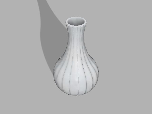 Bulbous Flower Vase 3d model