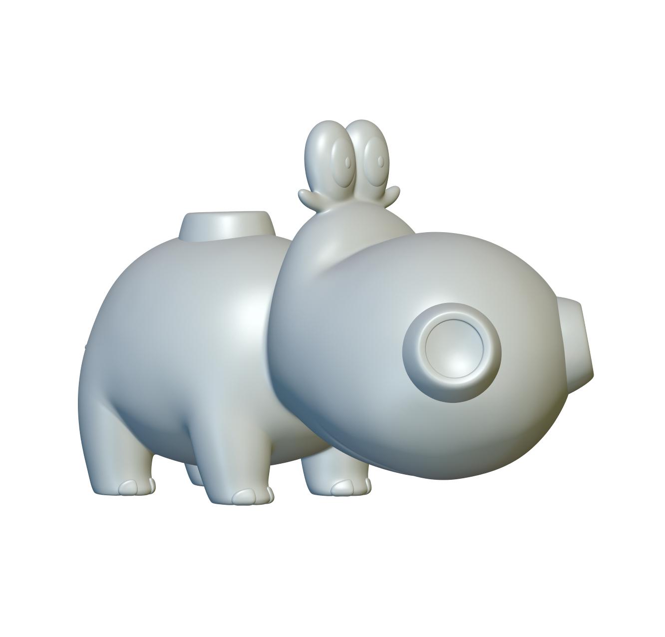 Pokemon Hippopotas #449 - Optimized for 3D Printing  3d model