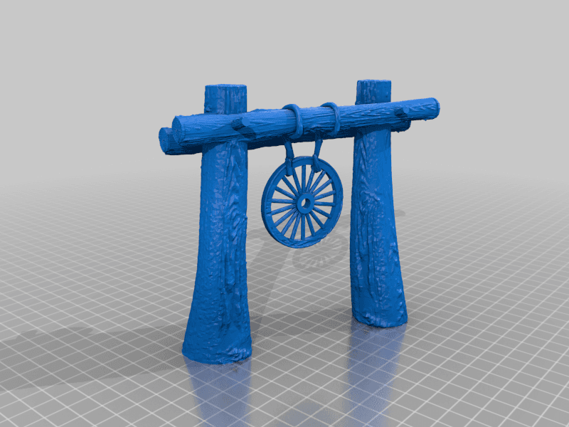GATE WITH WHEEL - THE WATER ELEMENT -goa 3d model